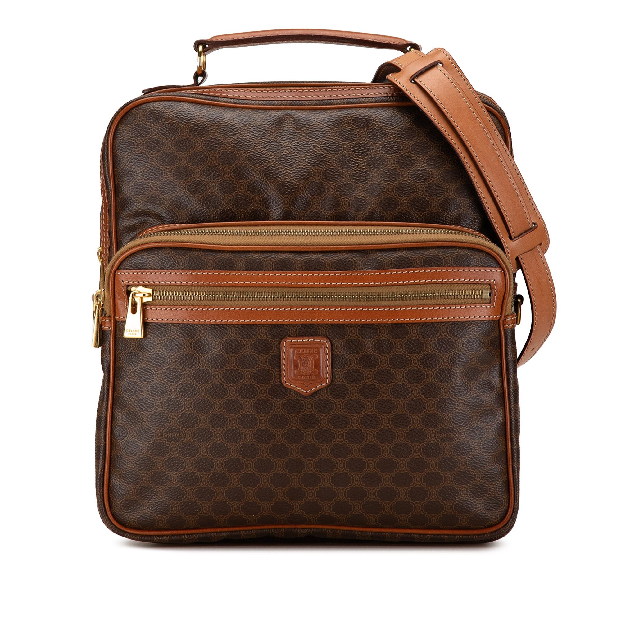 Celine Celine Macadam Satchel Brown Size ONE SIZE - 1 Thumbnail