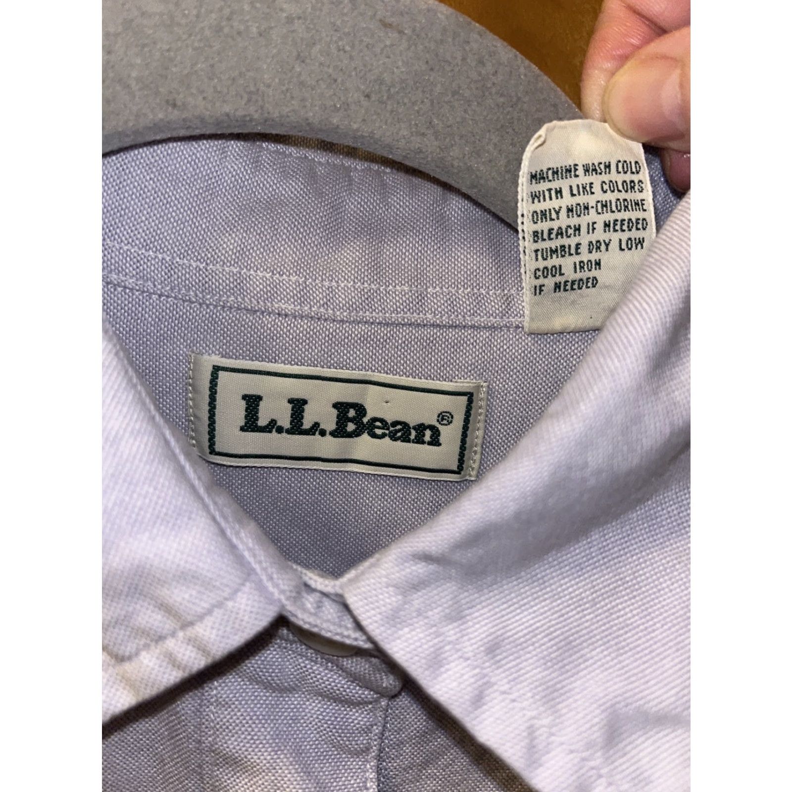 Vintage LL Bean Womens Short Sleeve Button down Blouse Light Blue Size 6 Vintage Size M / US 6-8 / IT 42-44 - 4 Thumbnail