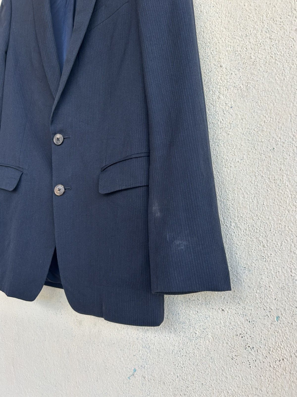 Dries Van Noten Dries Van Noten Dark Blue Stripes Blazer Size M / US 6-8 / IT 42-44 - 6 Thumbnail