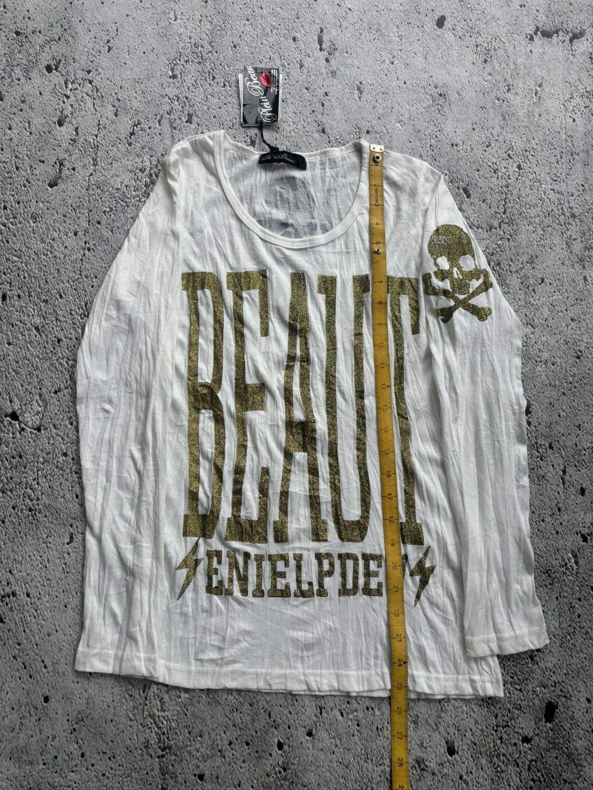 Hysteric Glamour Y2k plein beawte skull punk style longsleeve Size US M / EU 48-50 / 2 - 12 Thumbnail