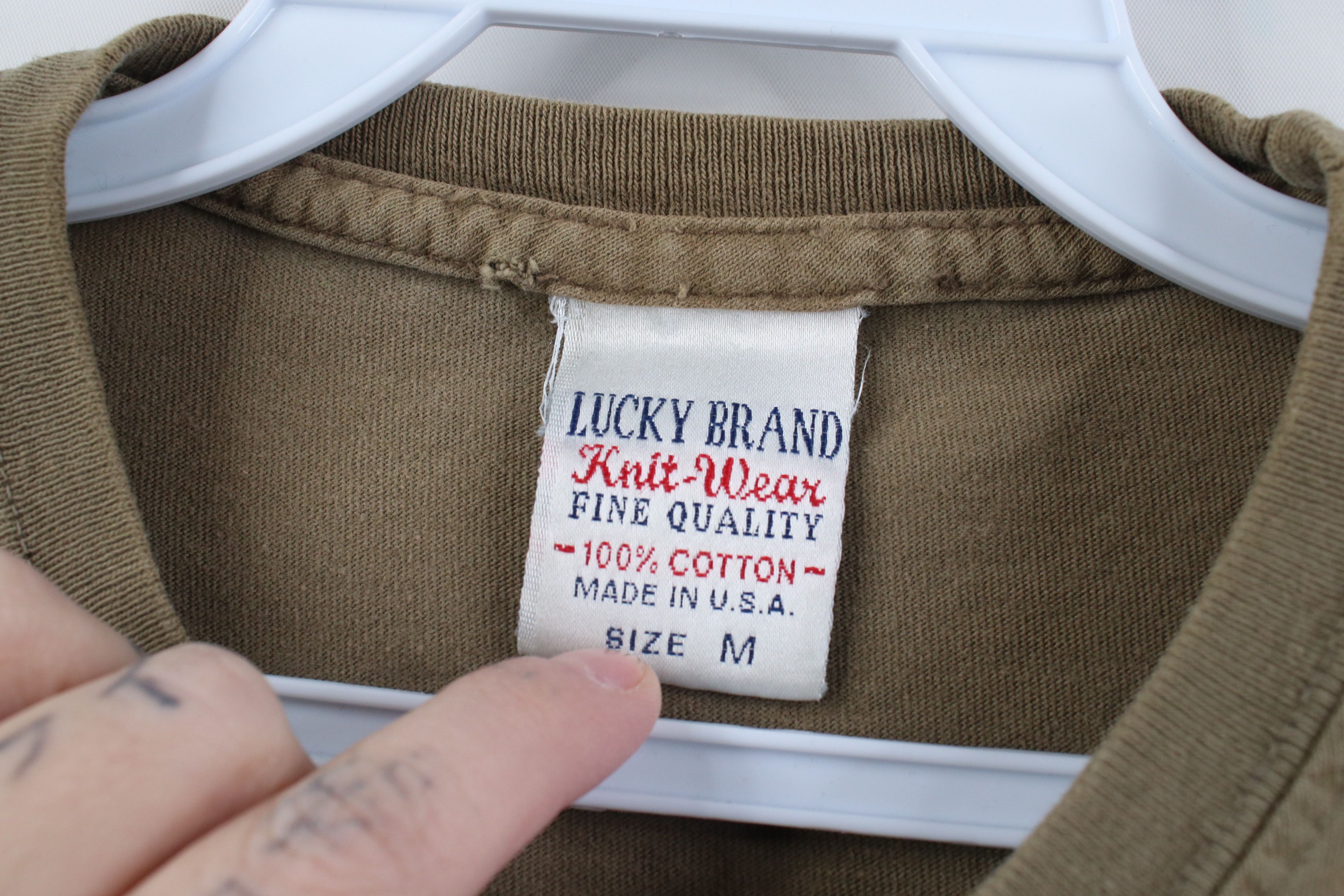 Lucky Brand Vintage 90s Lucky Brand Spell Out Short Sleeve T-Shirt USA Size US M / EU 48-50 / 2 - 11 Thumbnail