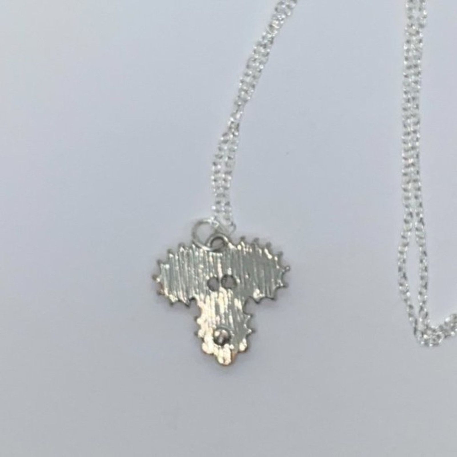 Handmade Silver-Tone Black Rhinestone Pendant Necklace Size ONE SIZE - 7 Thumbnail