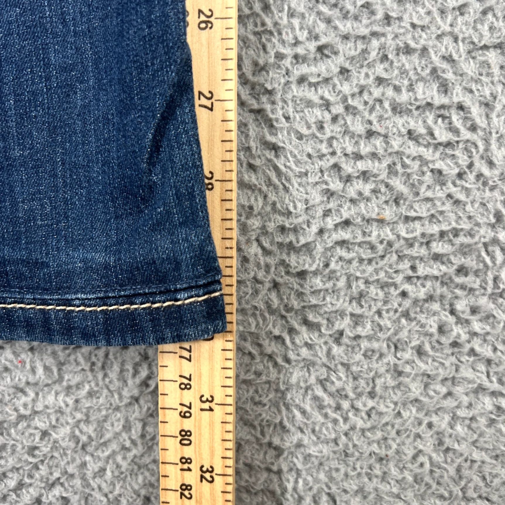 Vintage BKE Buckle Denim Harper 31 R Bootcut Western Blue HEMMED Buckle BKE Jeans 31 Regular Blue Denim Cotton Polyester Spandex Women Size ONE SIZE - 7 Thumbnail