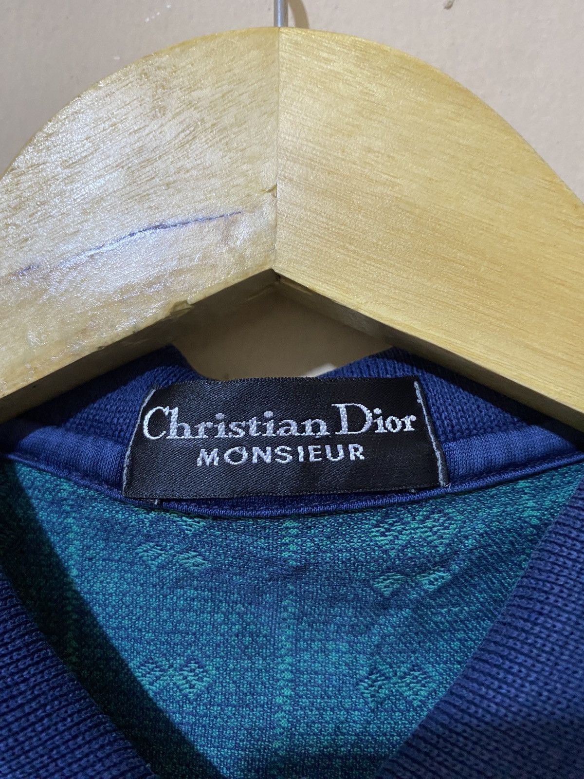 Dior 90s Christian Dior Monsieur Pattern Polo Shirt Size US L / EU 52-54 / 3 - 7 Thumbnail