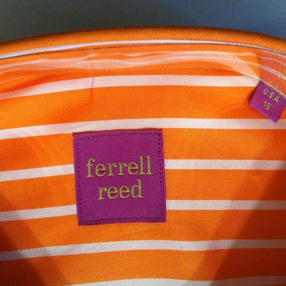 Other FERRELL REED MENS NEW ORANGE 100%COTTON DRESS SHIRT SIZE: 16 Size US L / EU 52-54 / 3 - 8 Thumbnail