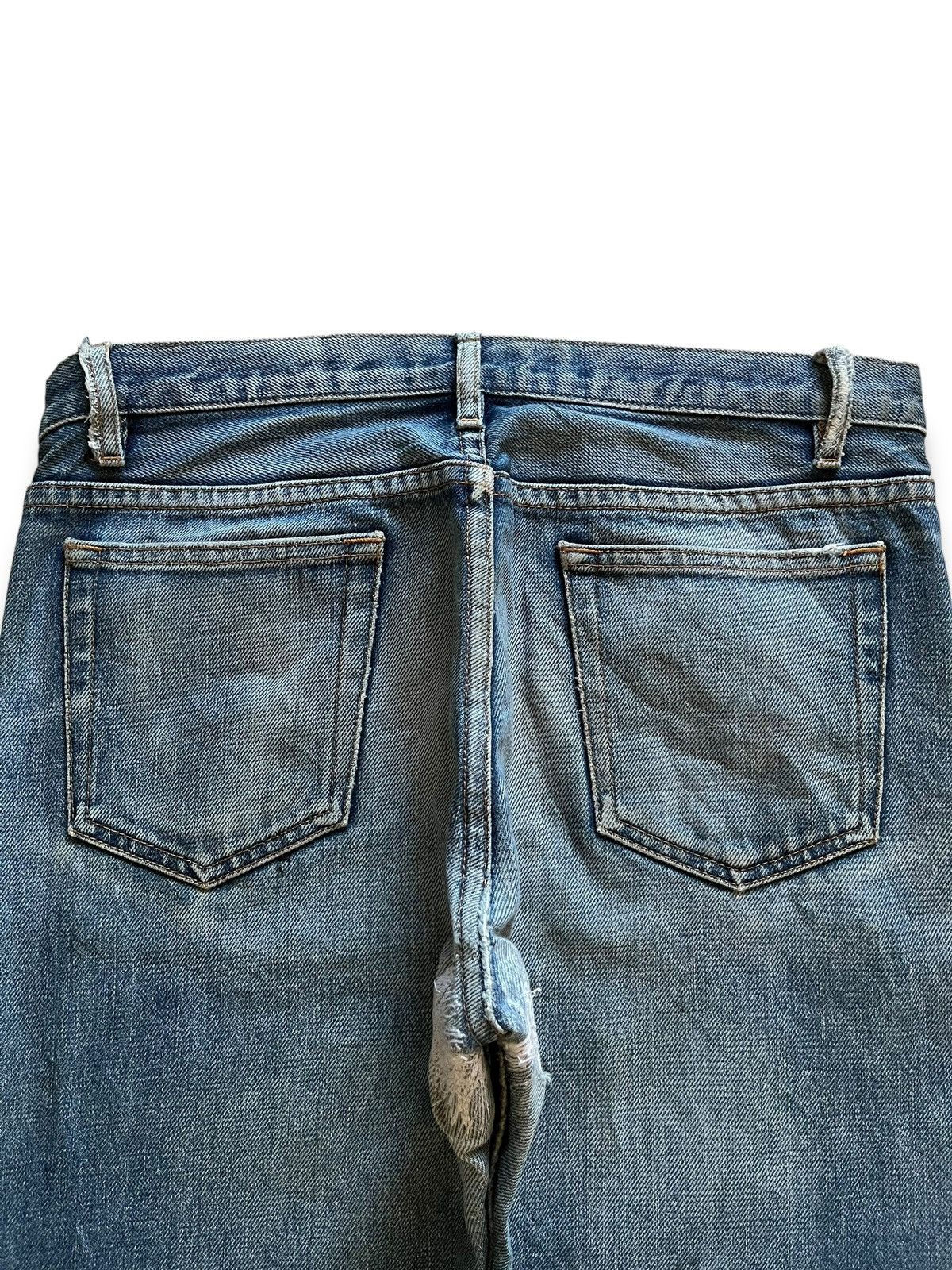A.P.C. Vintage Apc Paris Button Fly Faded Wash Distressed Jeans Size US 30 / EU 46 - 9 Thumbnail