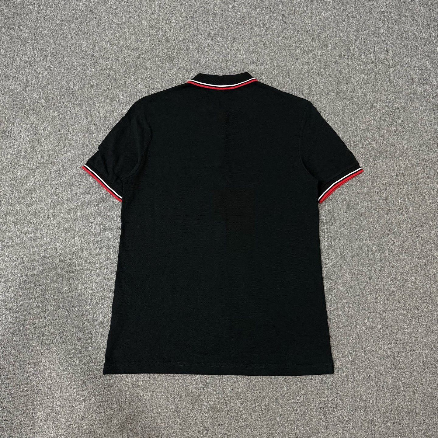 Prada Prada Black Chest Logo Short-Sleeve Polo Size US XL / EU 56 / 4 - 1 Thumbnail