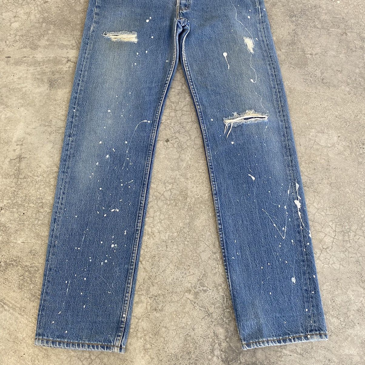 Levi's Vintage Late 80’s Levis 501 Distressed Painter Jeans Size US 33 - 4 Thumbnail