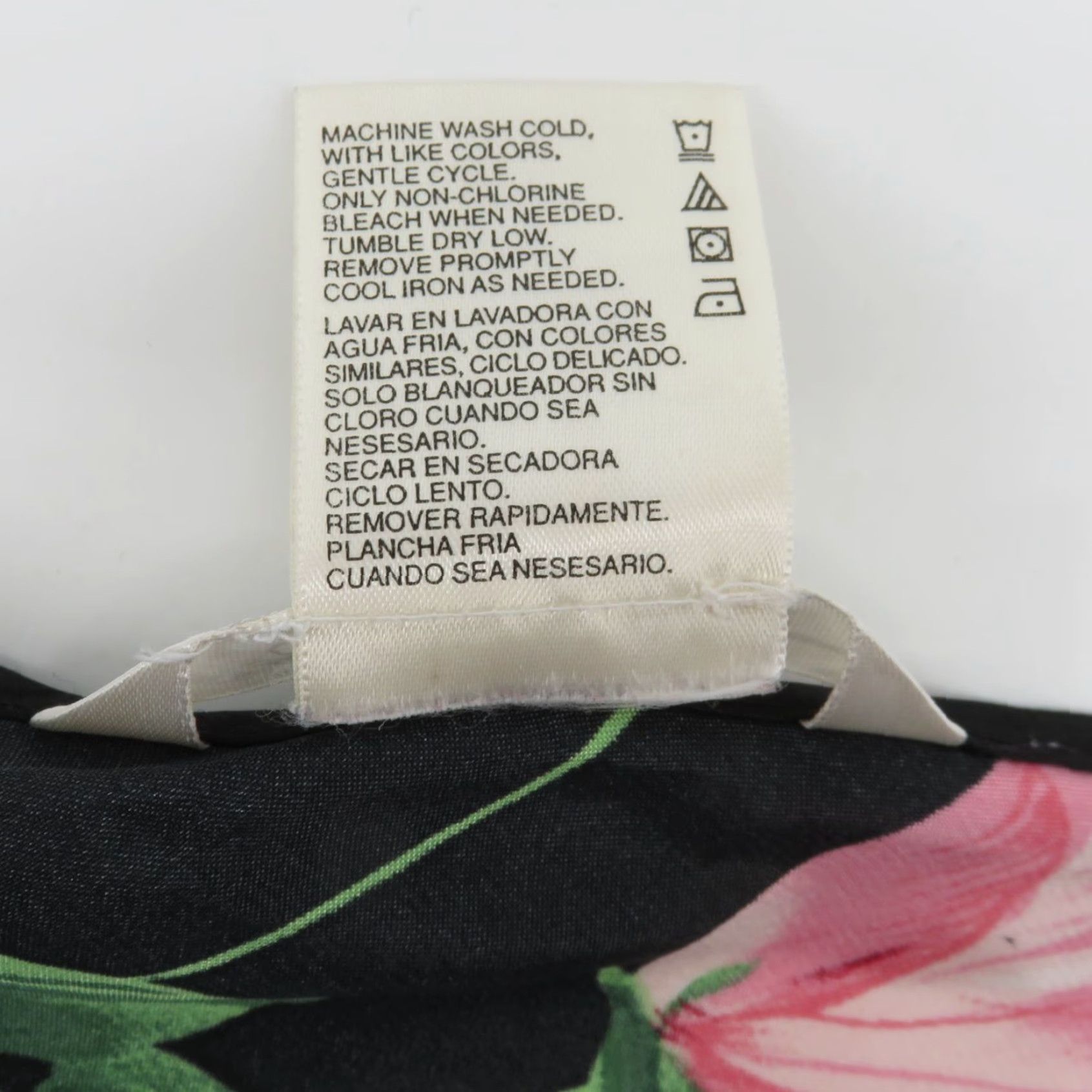 Vintage Secret Treasures Women Plus Size 1XL Rose Flower Floral Nightgown Sleep Dress Sleeveless Pullover Satin Polyester Black Cap Size XL / US 12-14 / IT 48-50 - 7 Thumbnail