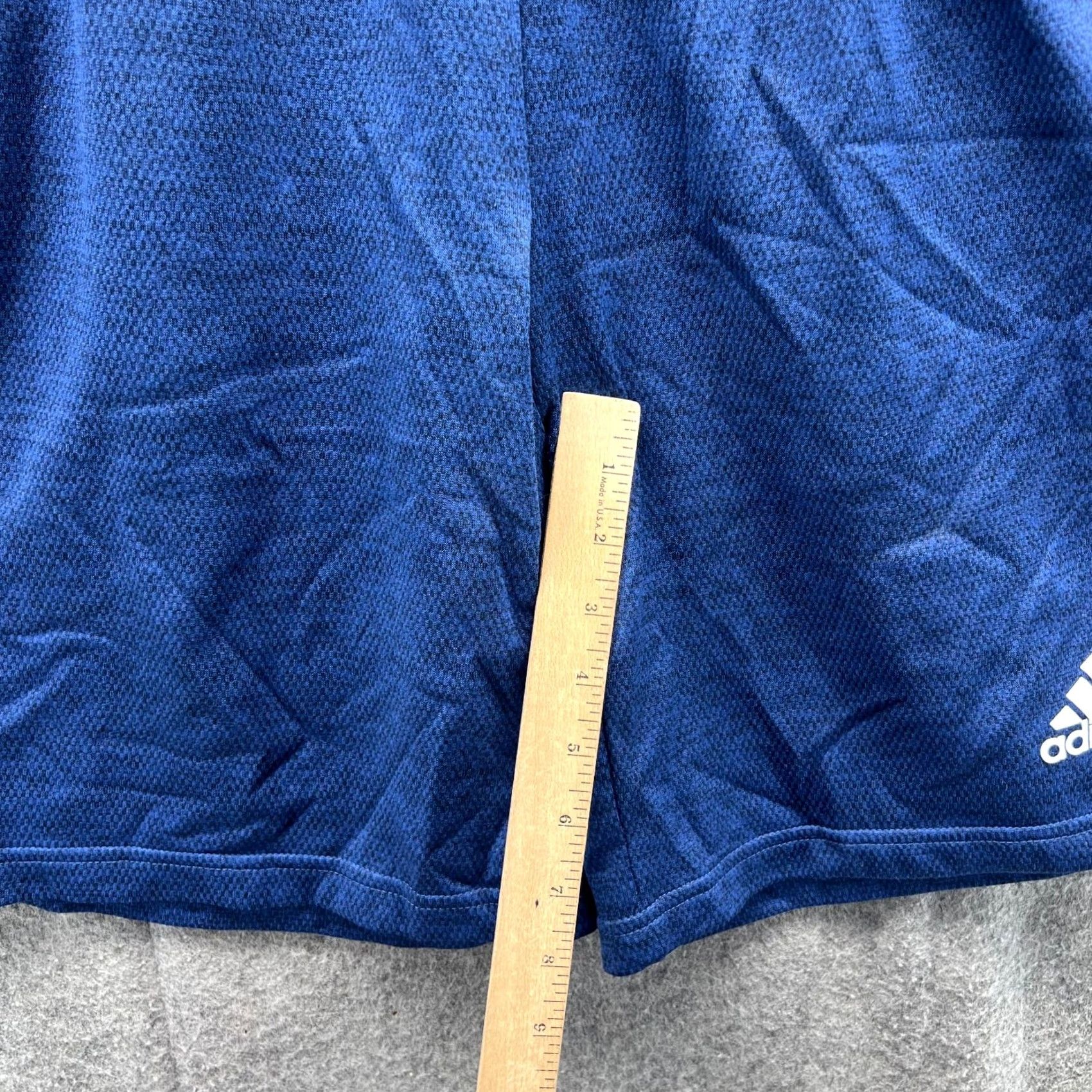 Adidas Adidas Shorts Mens Medium Blue Navy Athletic Trefoil Dazzel Elastic Waist Y2K Size US 31 - 7 Thumbnail