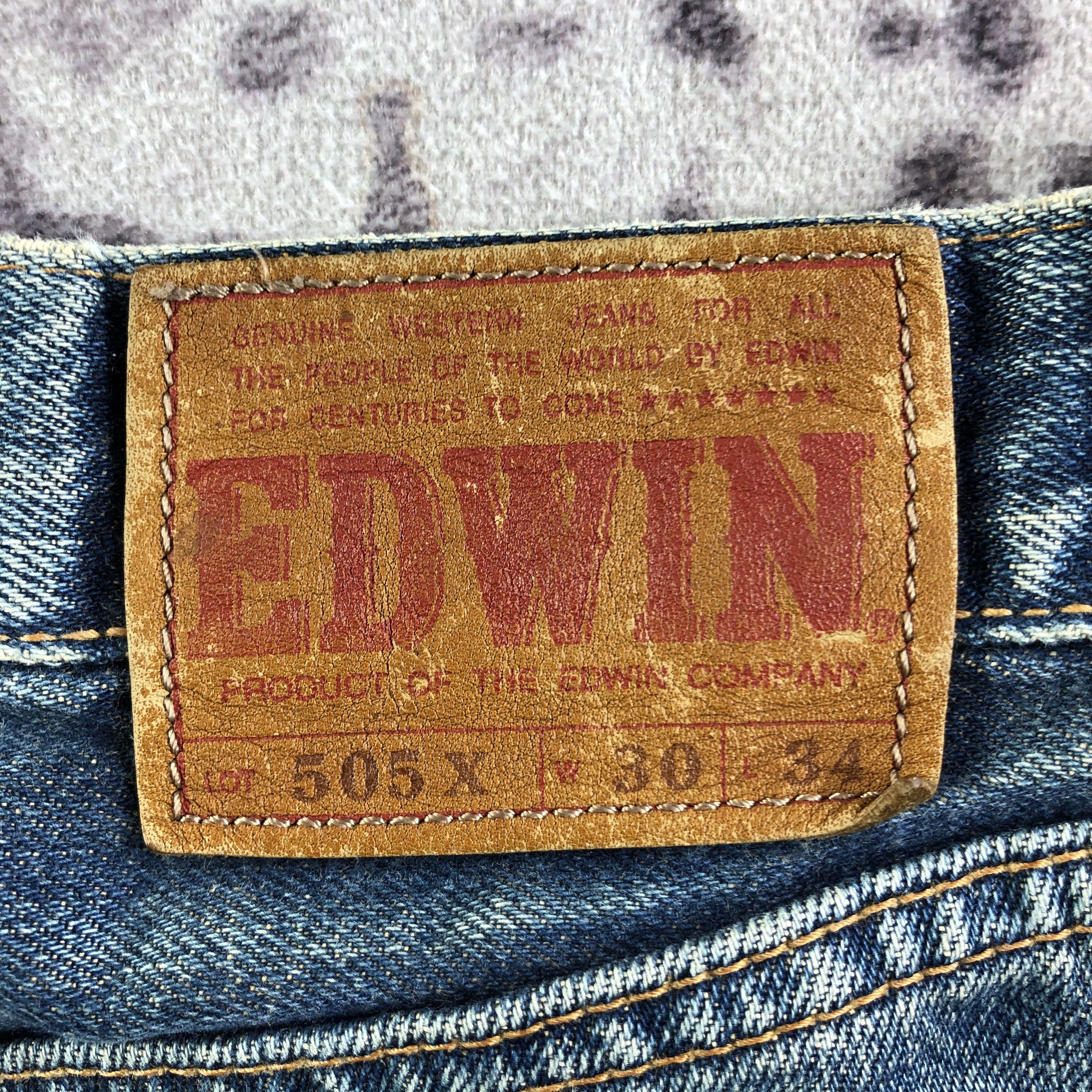 Edwin Vintage Blue Wash Edwin 505 Selvedge Jeans-JM3614 Size US 31 - 6 Thumbnail