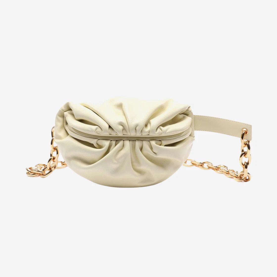 Bottega Veneta o1n1vont1024 Size: OS / Chain Pouch Belt Bag Ice Cream/Gold Size ONE SIZE - 2 Thumbnail