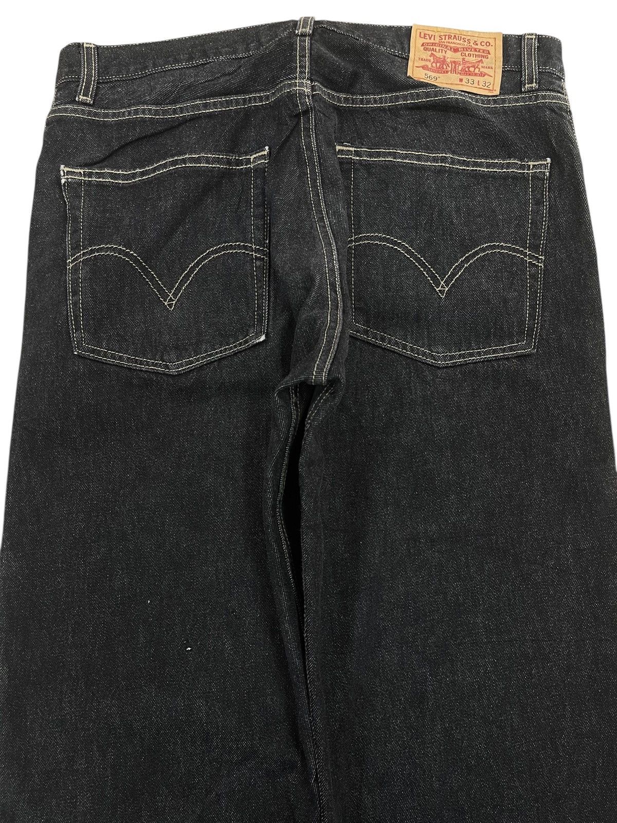 Levi's Levi’s Blue Denim Loose Straight Leg Jeans Size US 35 - 4 Thumbnail