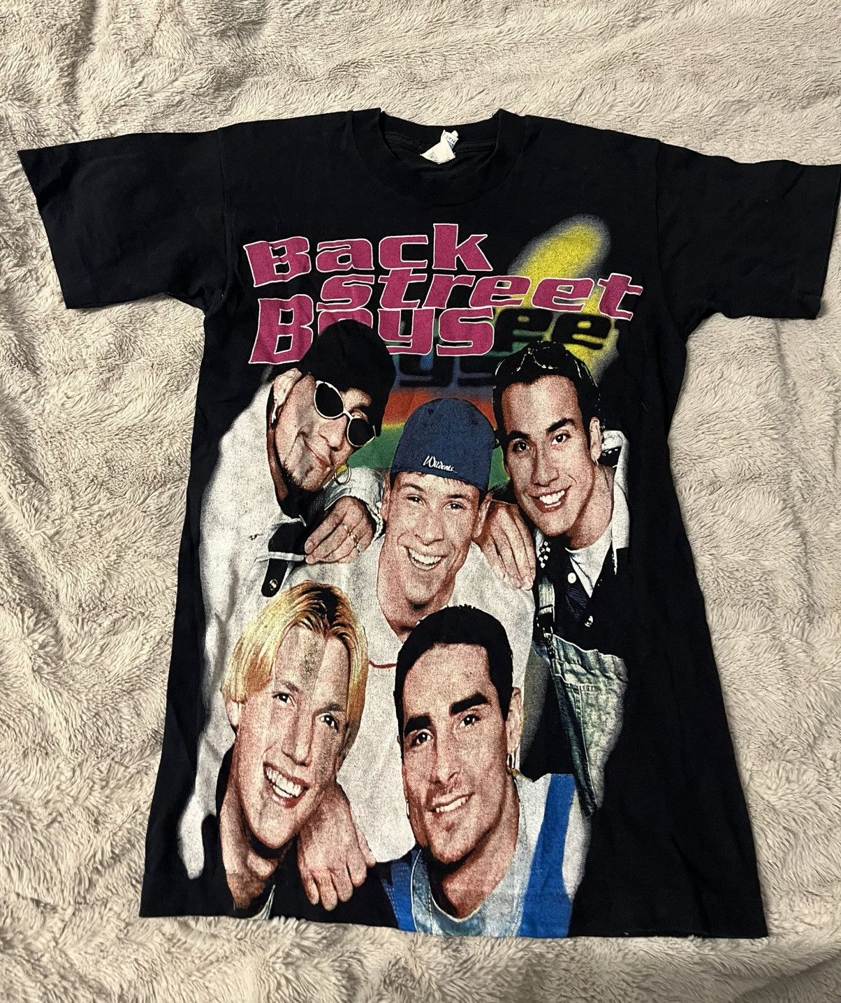 Band Tees × Vintage Vintage 90s Backstreet Boys Band Tour T-shirt 90s Size US S / EU 44-46 / 1 - 1 Thumbnail