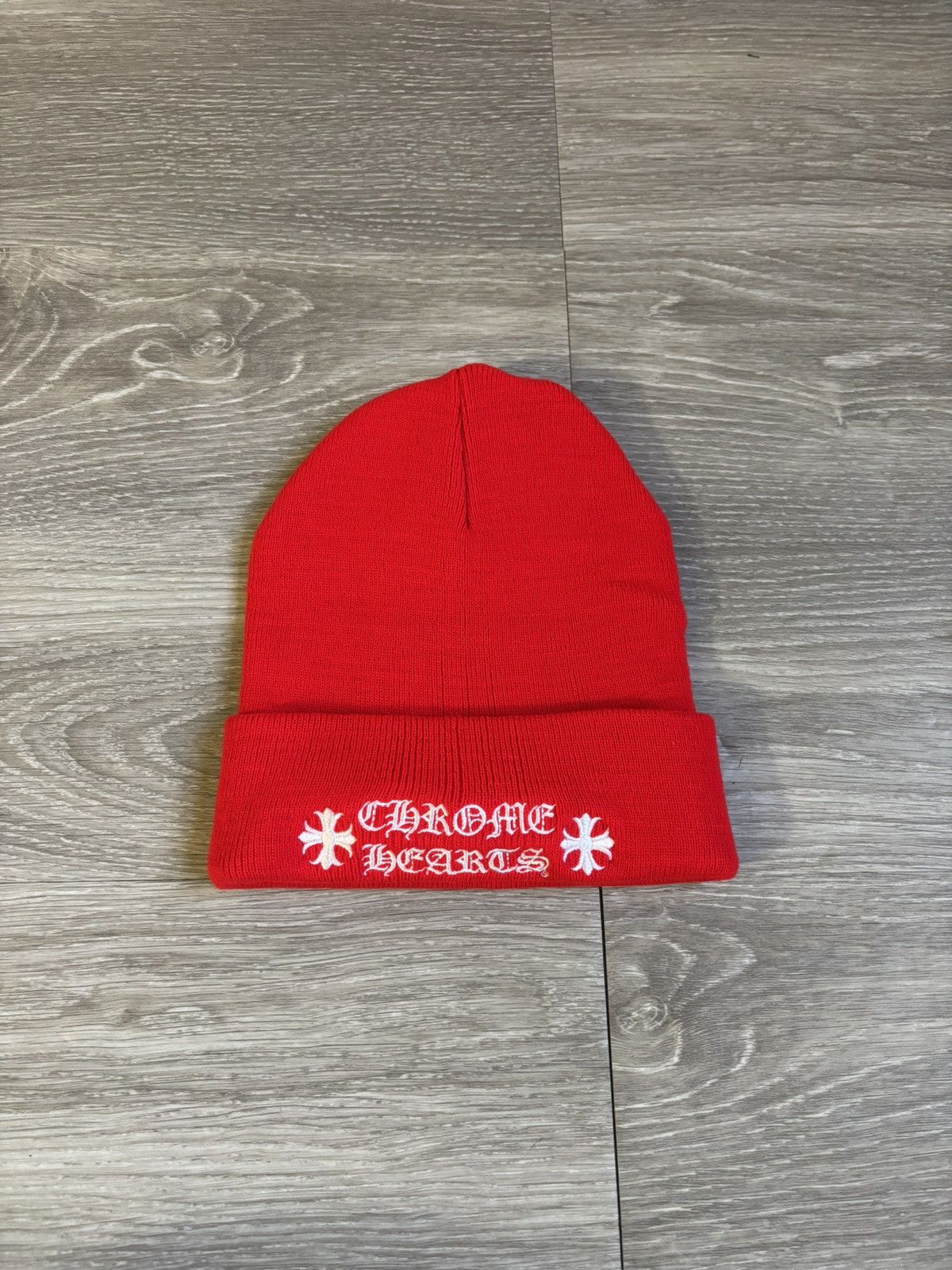 Chrome Hearts Chrome Hearts Red Logo Beanie Size ONE SIZE - 1 Thumbnail