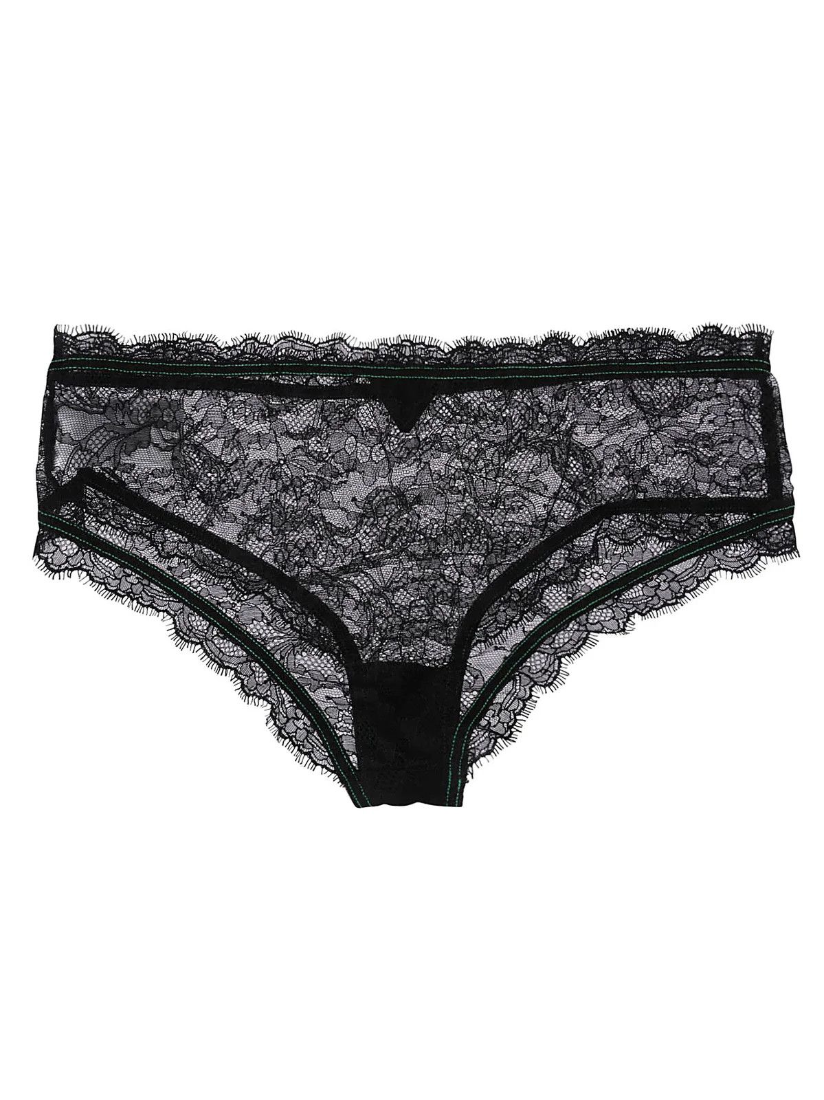 Bottega Veneta o1loc1c0824 Size: M / 731915 Floral Lace Briefs in Black Size ONE SIZE - 2 Thumbnail