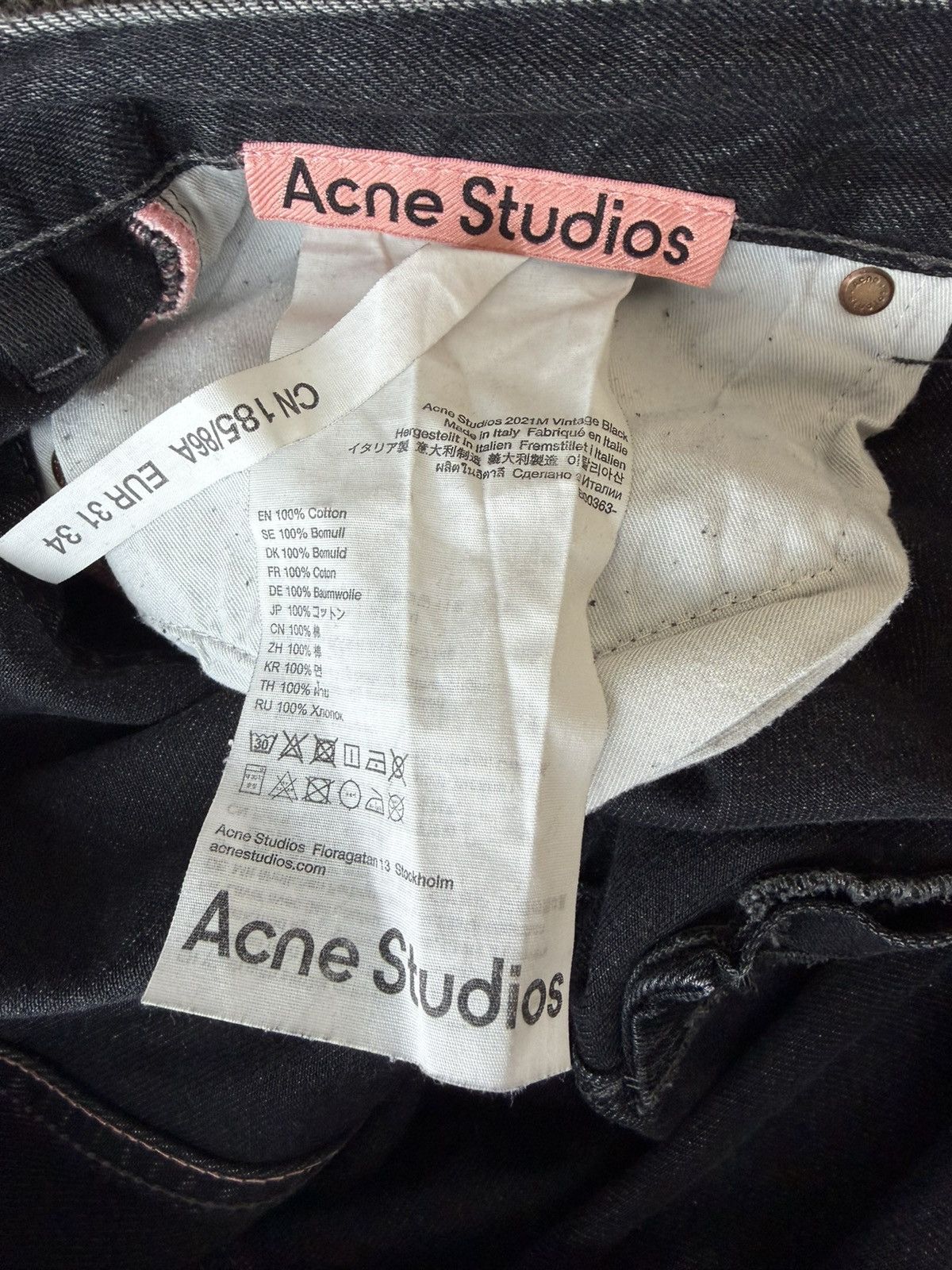 Acne Studios acne studios 2021m denim in vintage black Size US 32 / EU 48 - 6 Thumbnail