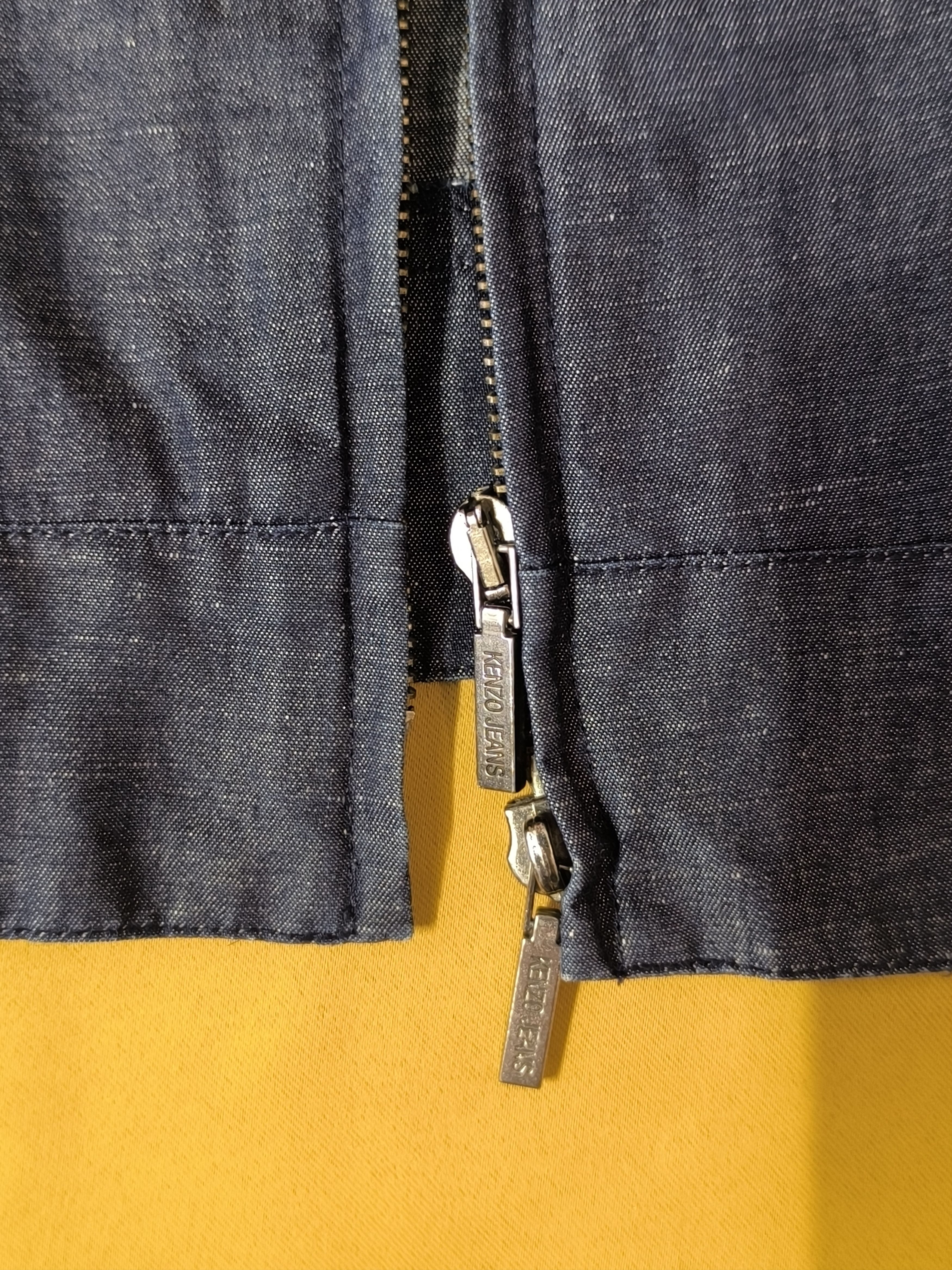 Kenzo Vintage Kenzo Women's Blue Zip-Up Denim Jacket Size 40 Size M / US 6-8 / IT 42-44 - 13 Thumbnail