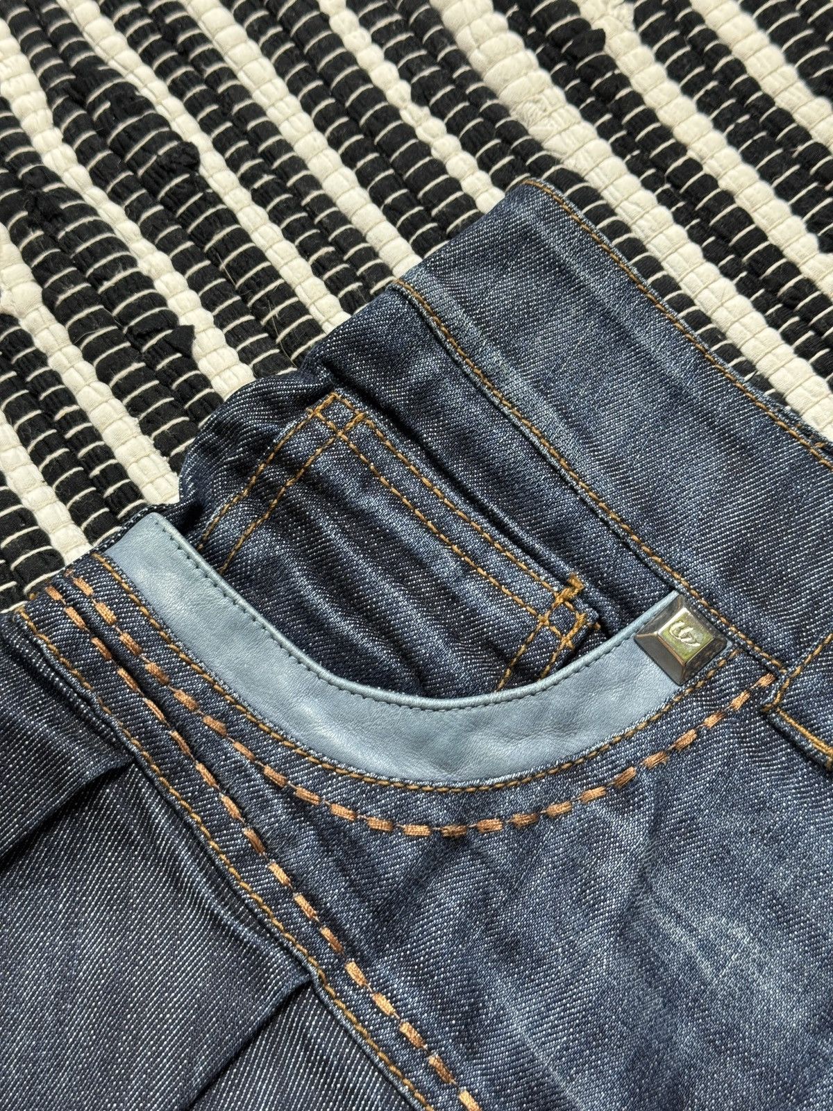 Other VINTAGE BLU BUBLOS PLEATED MINI DENIM SKIRT Size 27" / US 4 / IT 40 - 4 Thumbnail