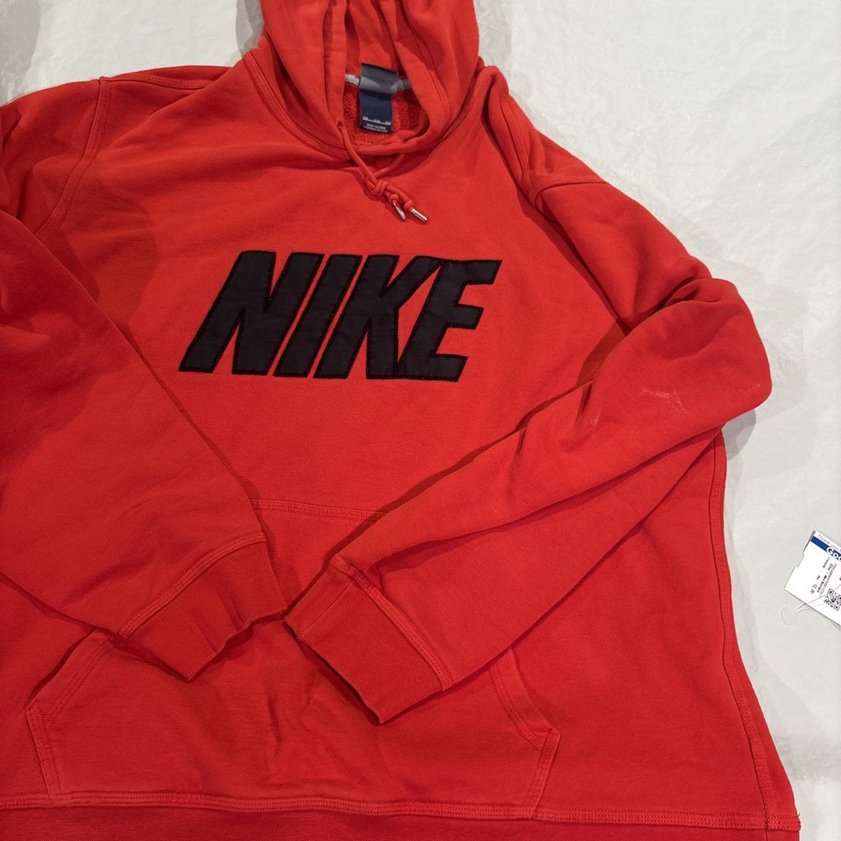Nike Vintage Nike Hoodie Men XXL Red Center Spellout Hoodie Size US XXL / EU 58 / 5 - 2 Thumbnail