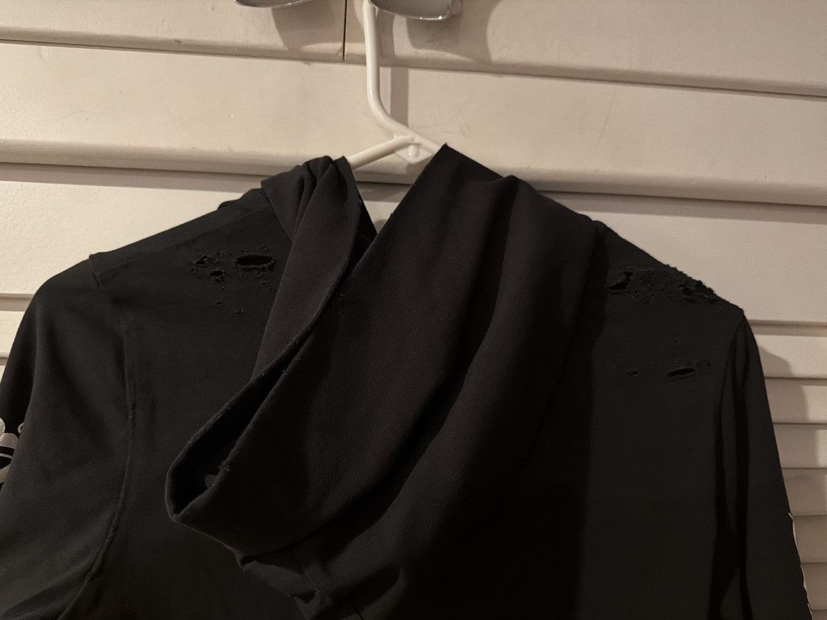 Balenciaga Balenciaga gothic logo distressed zip up hoodie small Size S / US 4 / IT 40 - 6 Thumbnail