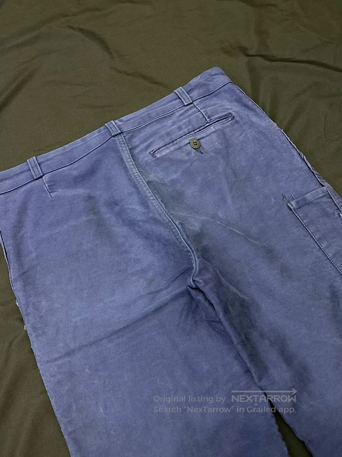 Vintage Vintage 50s French Workwear Mole Skin Pants. Size US 31 - 9 Thumbnail