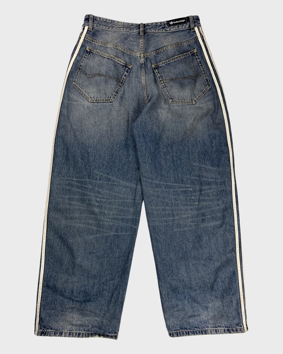 【希少】BALENCIAGA ADIDAS 23SS LARGE BAGGY Balenciaga x adidas Large Baggy Pants Blue Men's - SS23 - US