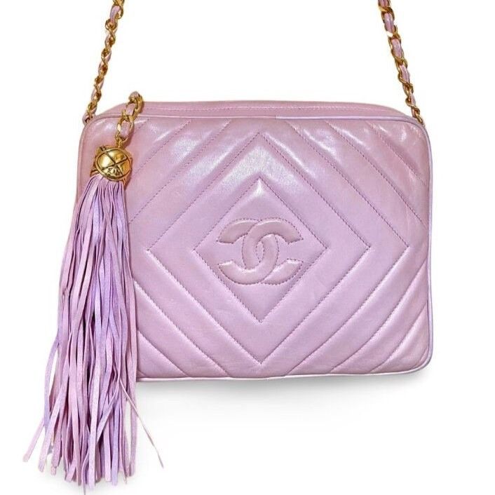 Chanel Vintage CHANEL milky pink shoulder bag, camera bag with CC Size ONE SIZE - 1 Thumbnail