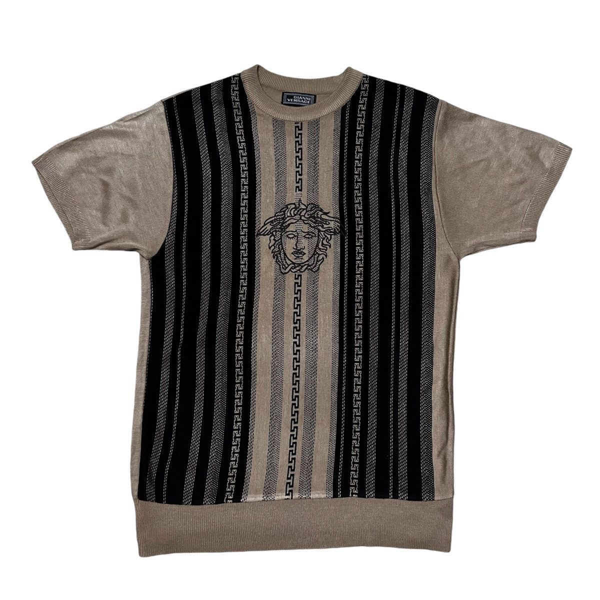 Versace Gianni Versace Big Logo Knitwear Size US M / EU 48-50 / 2 - 1 Thumbnail