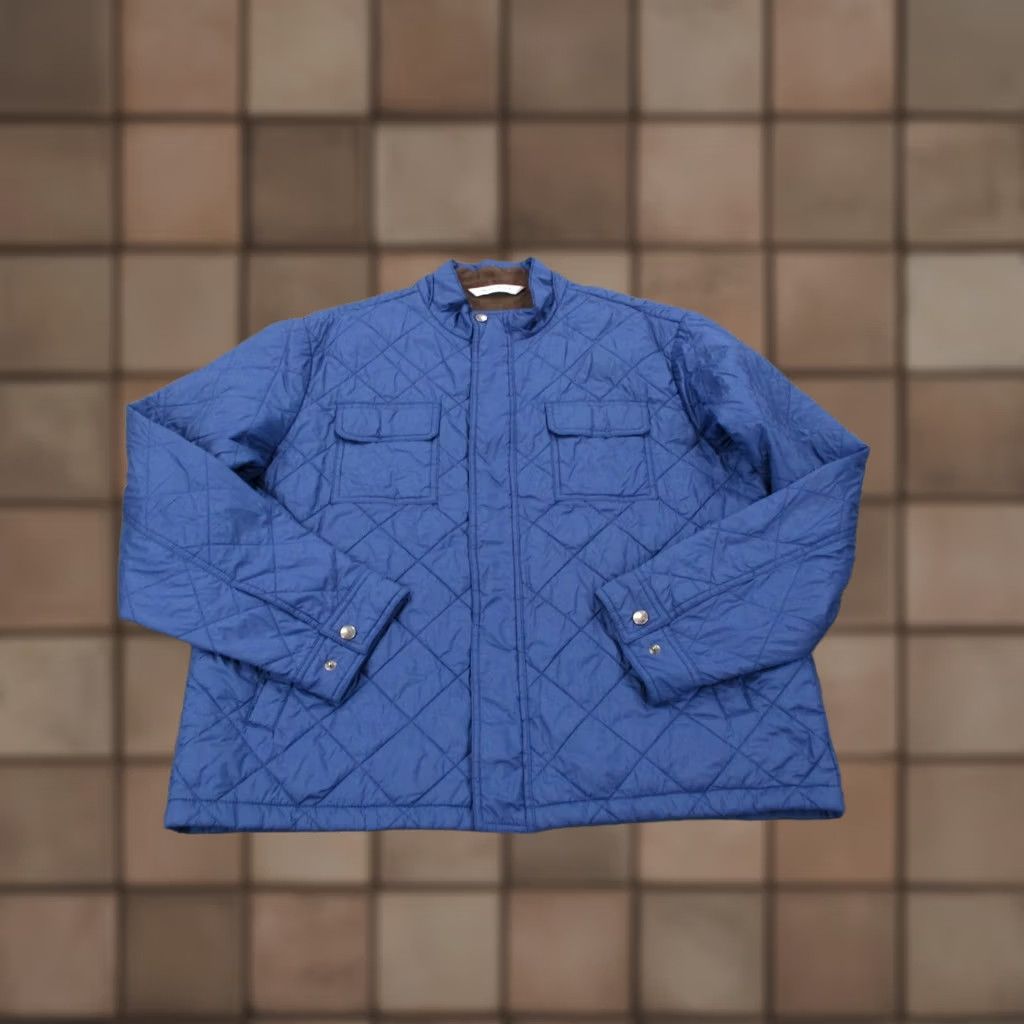 Peter Millar Peter Millar Jacket Mens XL Blue Norfolk Quilted Lightweight Puffer Windbreaker Size US XL / EU 56 / 4 - 1 Thumbnail