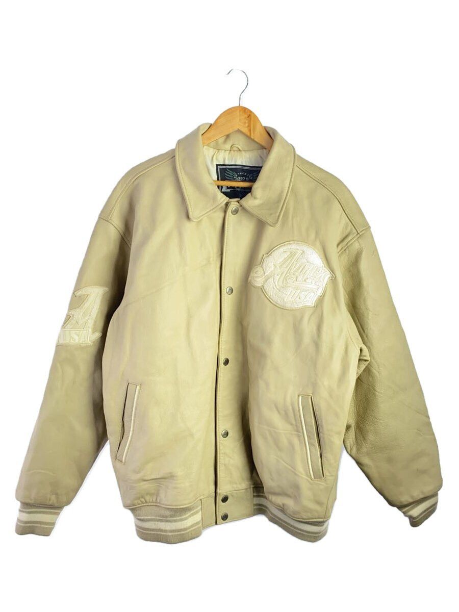 Avirex Avirex Print Leather Jacket Beige Size US XXL / EU 58 / 5 - 1 Thumbnail