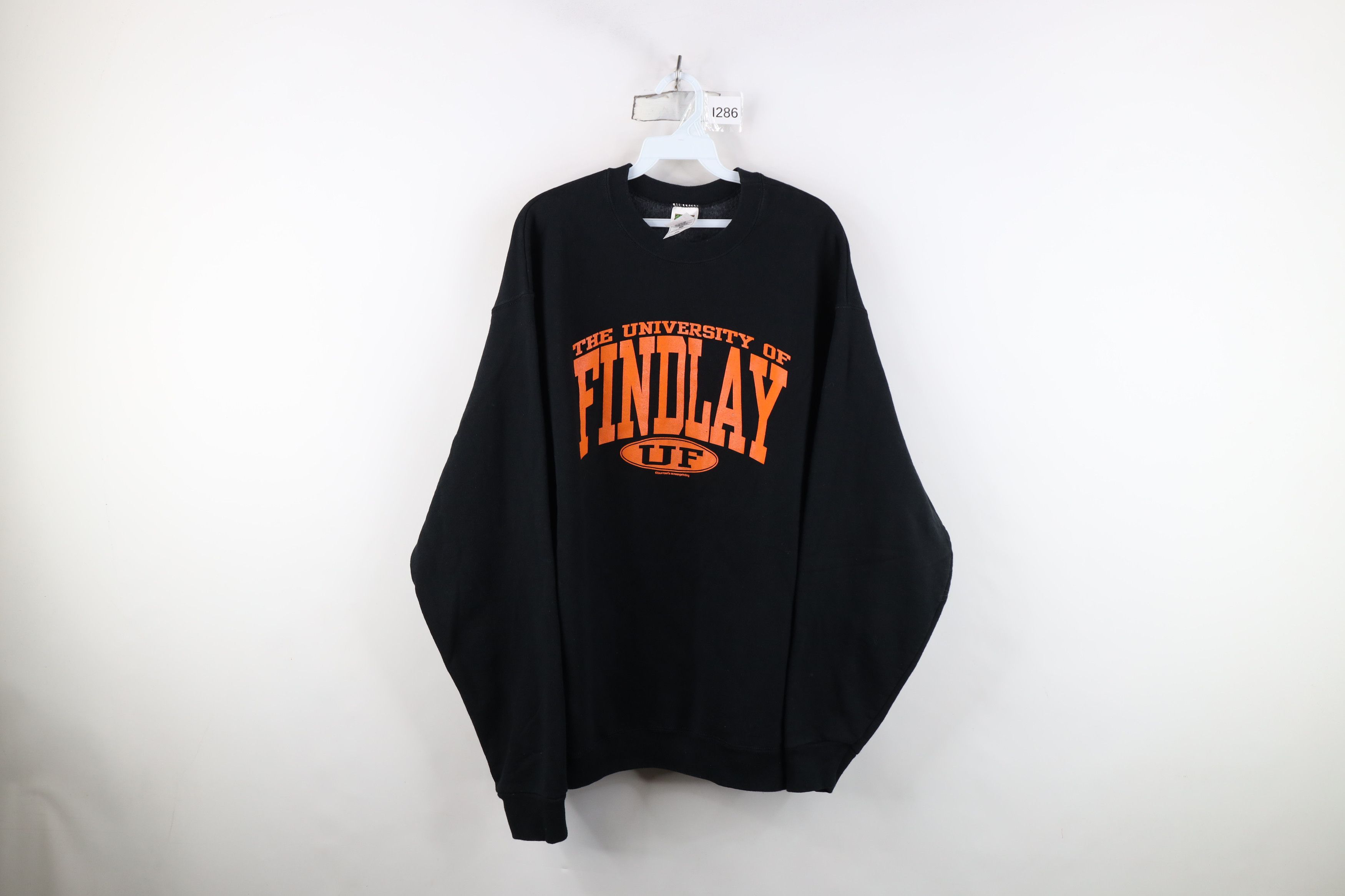 Vintage Vintage 90s University of Findlay Sweatshirt Heavyweight Size US XL / EU 56 / 4 - 1 Thumbnail