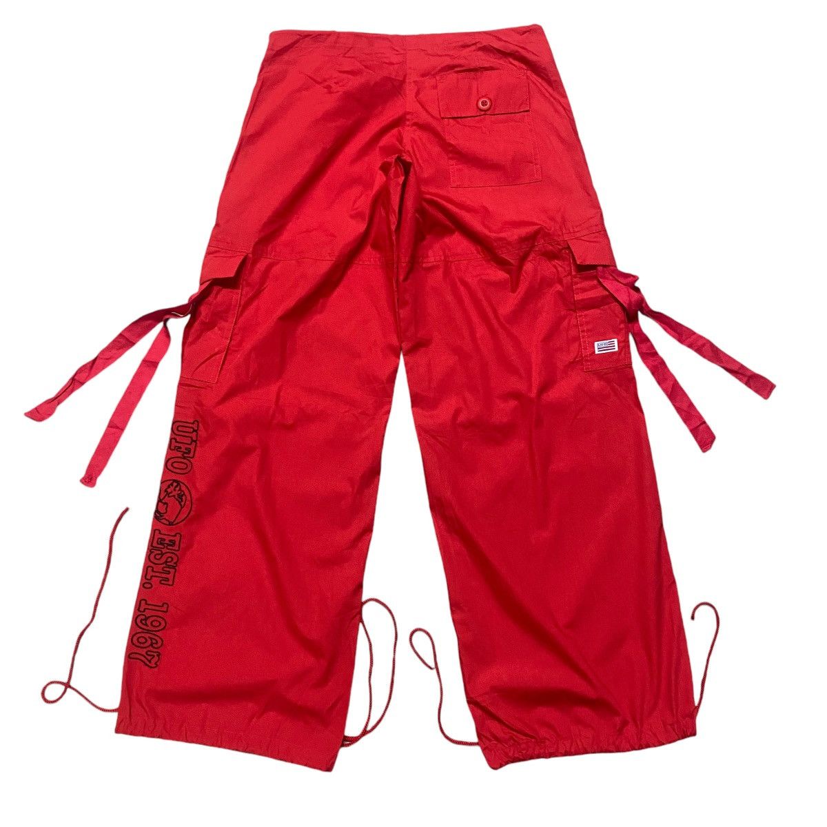 Japanese Brand Vintage UFO Nylon Cargo Pants Size 29" - 1 Thumbnail