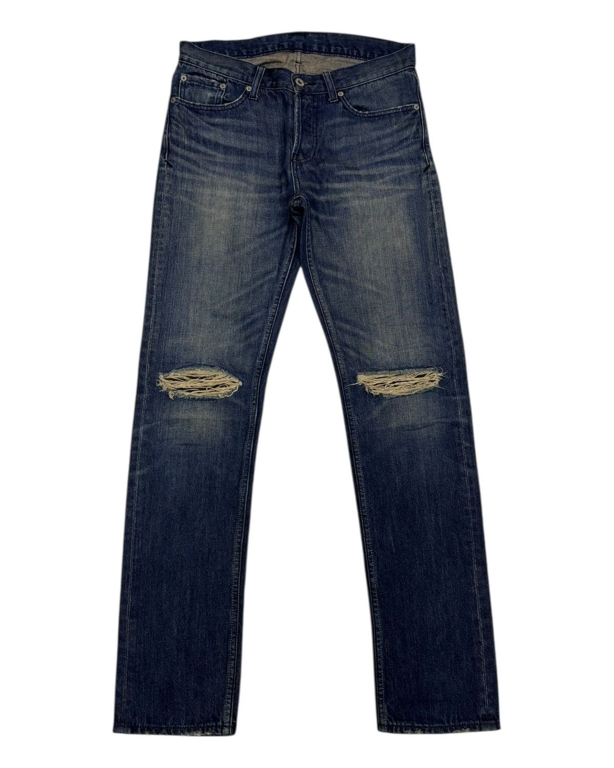 Isamu Katayama Backlash × Japanese Brand 🔥Vintage Japanese Regular Straight Distressed Denim Jeans Size US 32 / EU 48 - 7 Thumbnail