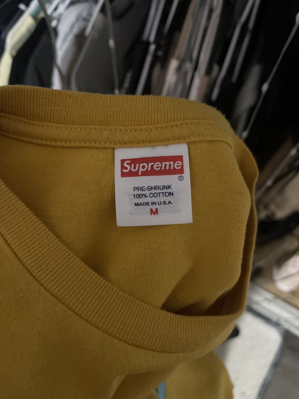 Supreme Supreme stencil “mustard” tee Size US M / EU 48-50 / 2 - 3 Thumbnail