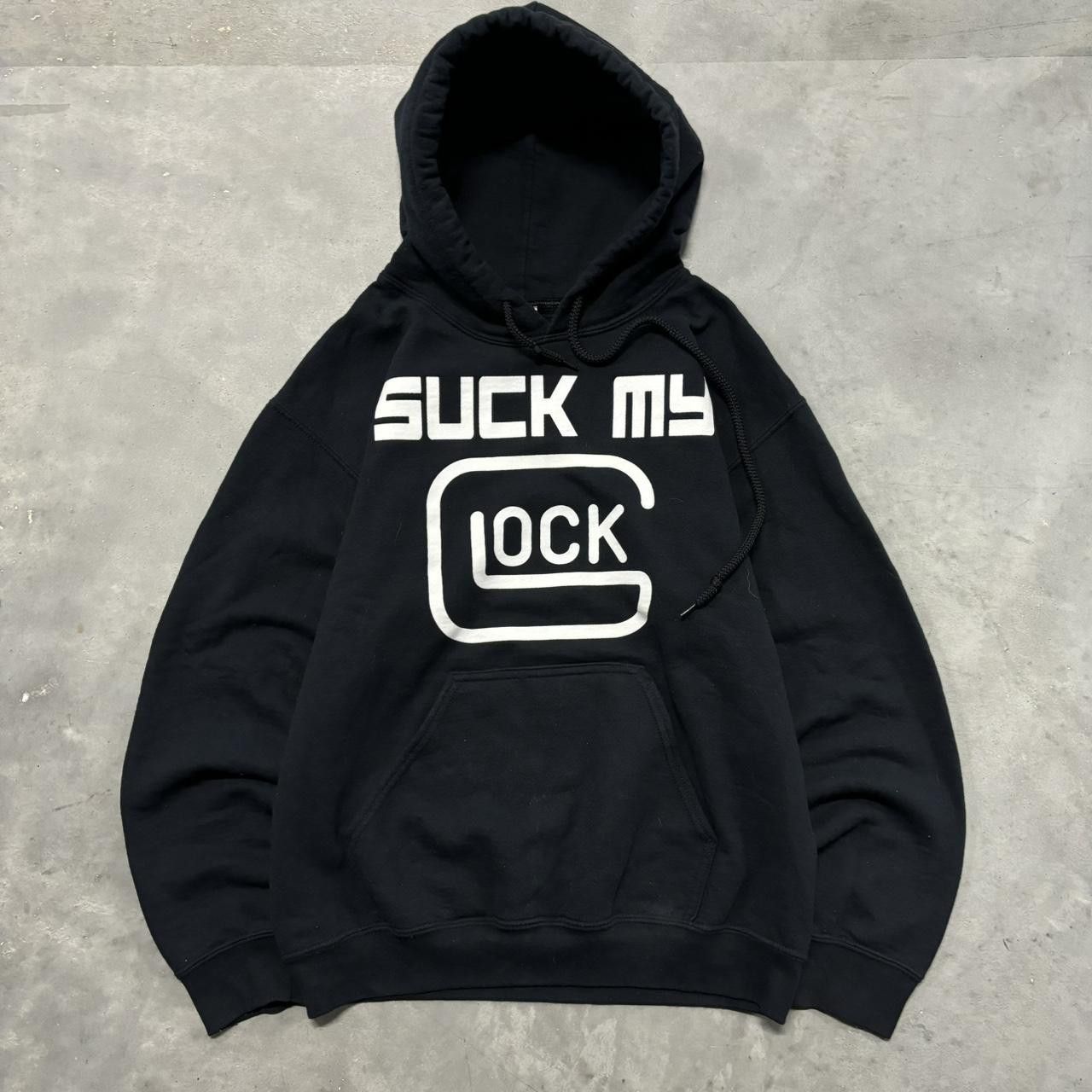 Japanese Brand × Vintage Vintage Y2K Suck My Glock Funny Opium Streetwear Hoodie! Size ONE SIZE - 1 Thumbnail