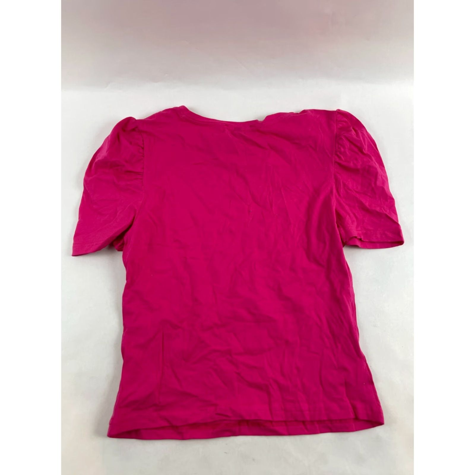 Vintage Derek Heart Shirt Women's L Pink Puff Cap Sleeve Round Neck Runs Small NWT Size L / US 10 / IT 46 - 3 Thumbnail