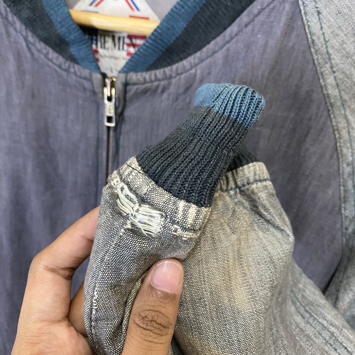 Japanese Brand JAPANASE THE MEN CERONIAS SUN FADED BOMBER JACKET Size US M / EU 48-50 / 2 - 8 Thumbnail