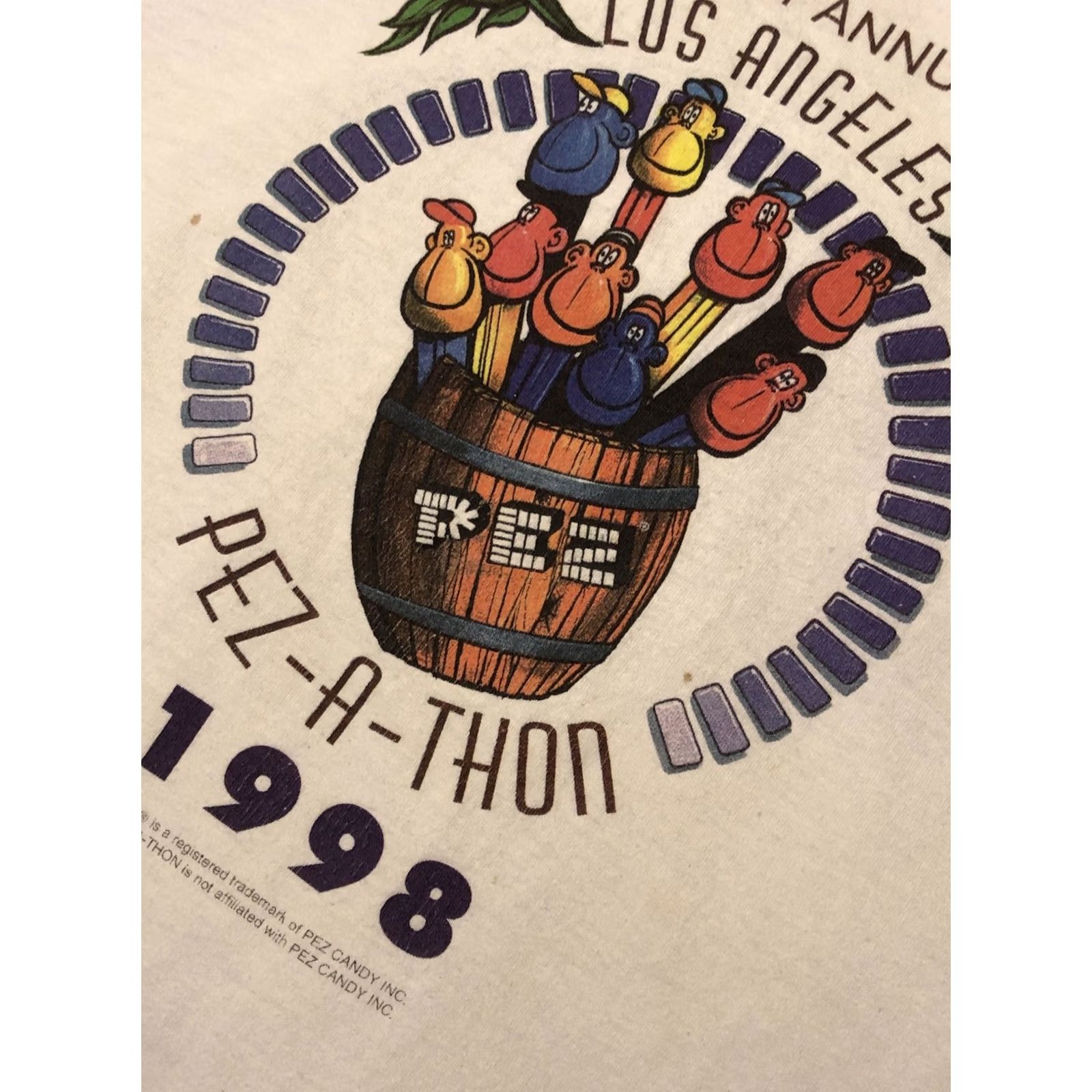 Tultex VINTAGE PEZ Shirt 1998 Los Angeles Pez Convention XL Size US XL / EU 56 / 4 - 5 Thumbnail