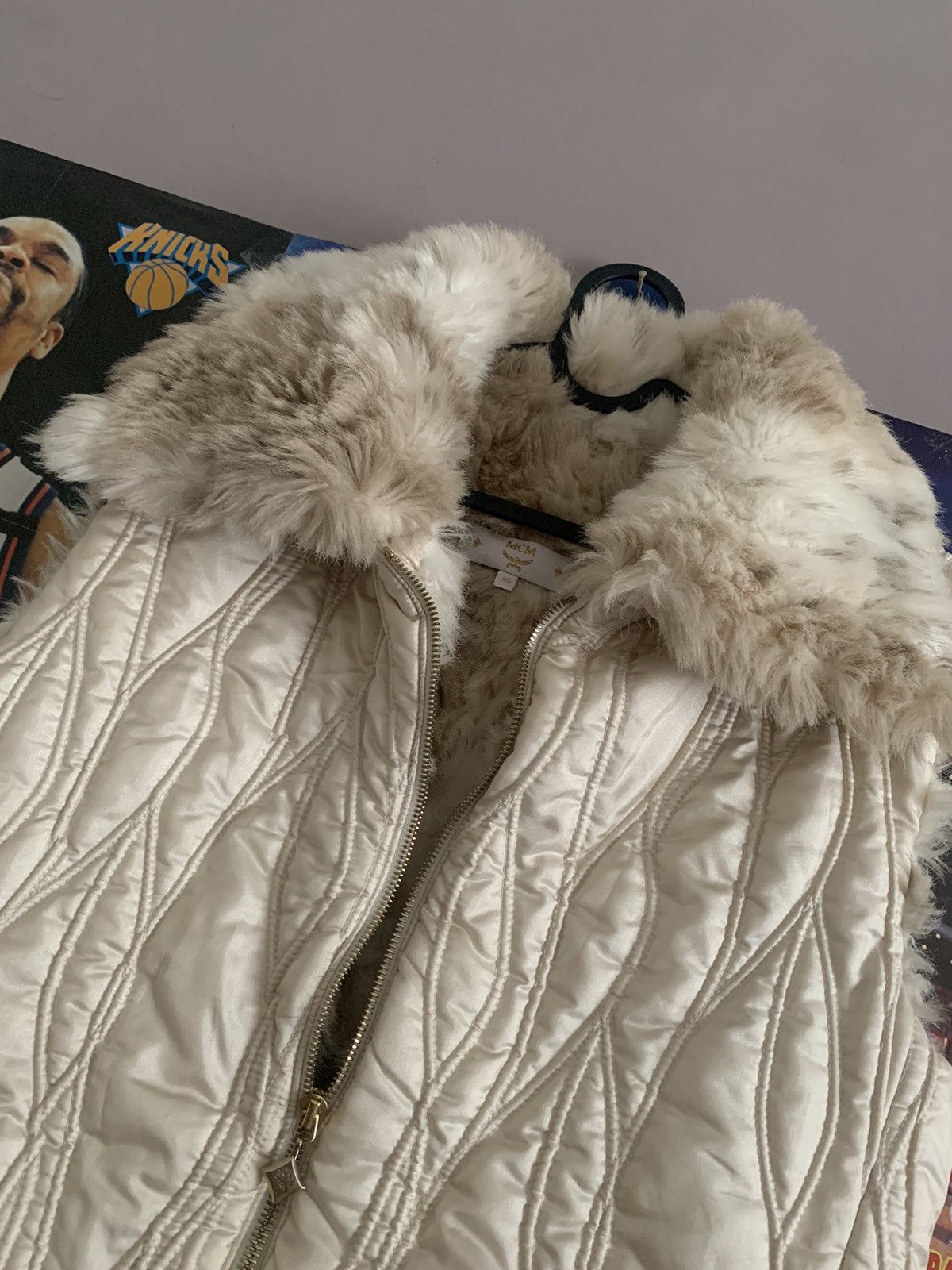 MCM × Vintage 90s Vintage MCM Quilted With Fur Lining Vest Size L / US 10 / IT 46 - 2 Thumbnail
