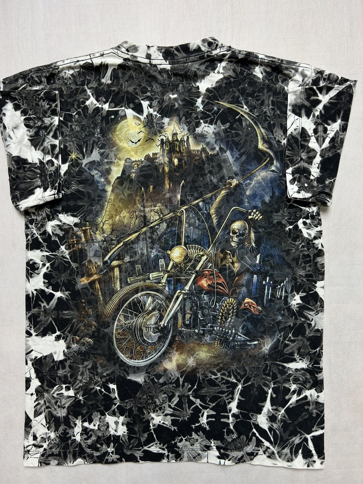 Vintage Tshirt Skull Skeleton Motorcycle Vintage Print Size US M / EU 48-50 / 2 - 2 Thumbnail