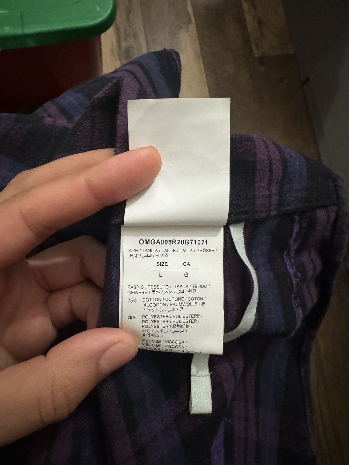 Off-White Off-White Oversized Logo-Appliquéd Checked Flannel Shirt Size US L / EU 52-54 / 3 - 7 Thumbnail