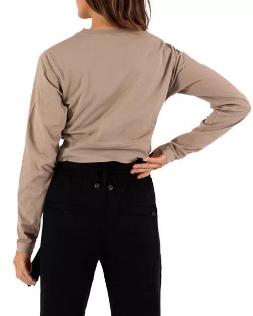Pam & Gela PAM & GELA Twist Front Combed Cotton Long Sleeve Tee S/P VGC Size S / US 4 / IT 40 - 5 Thumbnail