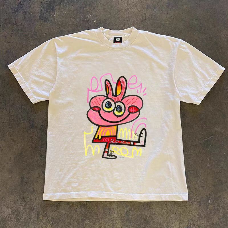 Japanese Brand × Vintage Cartoon pig print washed vintage cotton t-shirt Size US M / EU 48-50 / 2 - 1 Thumbnail