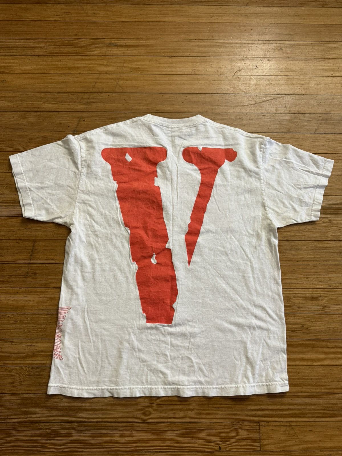 NAV × Vlone VLONE x NAV White and Orange Good Intentions Exclusive Tee Size US XL / EU 56 / 4 - 3 Thumbnail