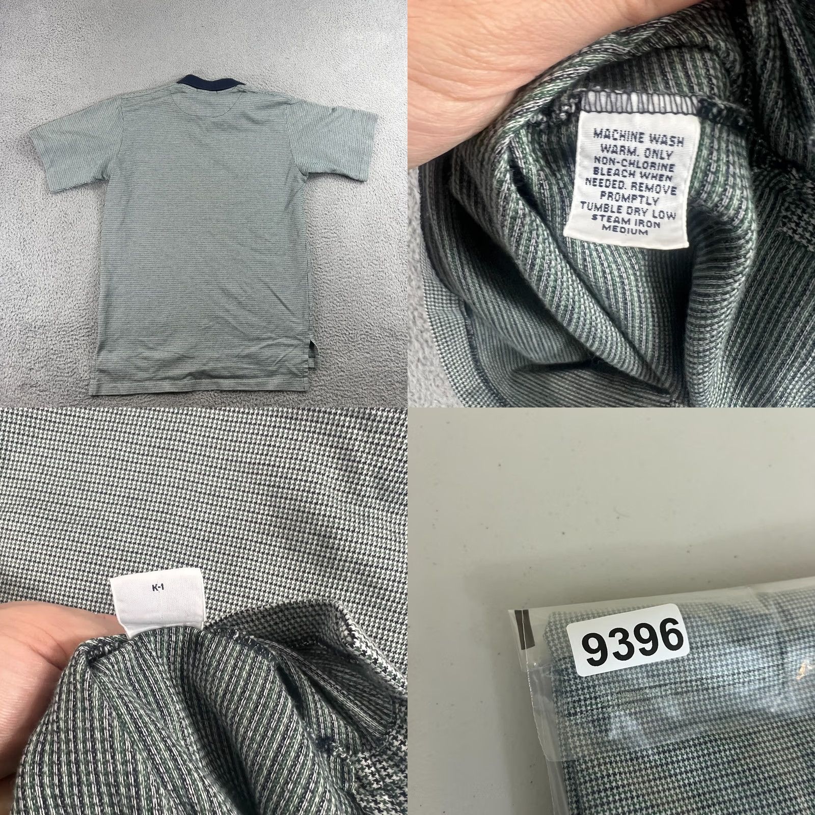 Polo Ralph Lauren Vintage Polo Ralph Lauren Mens Shirt Houndstooth Sz M Green Made In USA Size US M / EU 48-50 / 2 - 8 Thumbnail