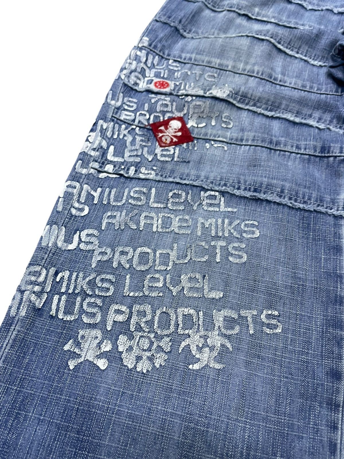 Akademiks × JNCO × Southpole Vintage Akademiks layered Paneled Poems Baggy Loose Jeans Size US 34 / EU 50 - 15 Thumbnail