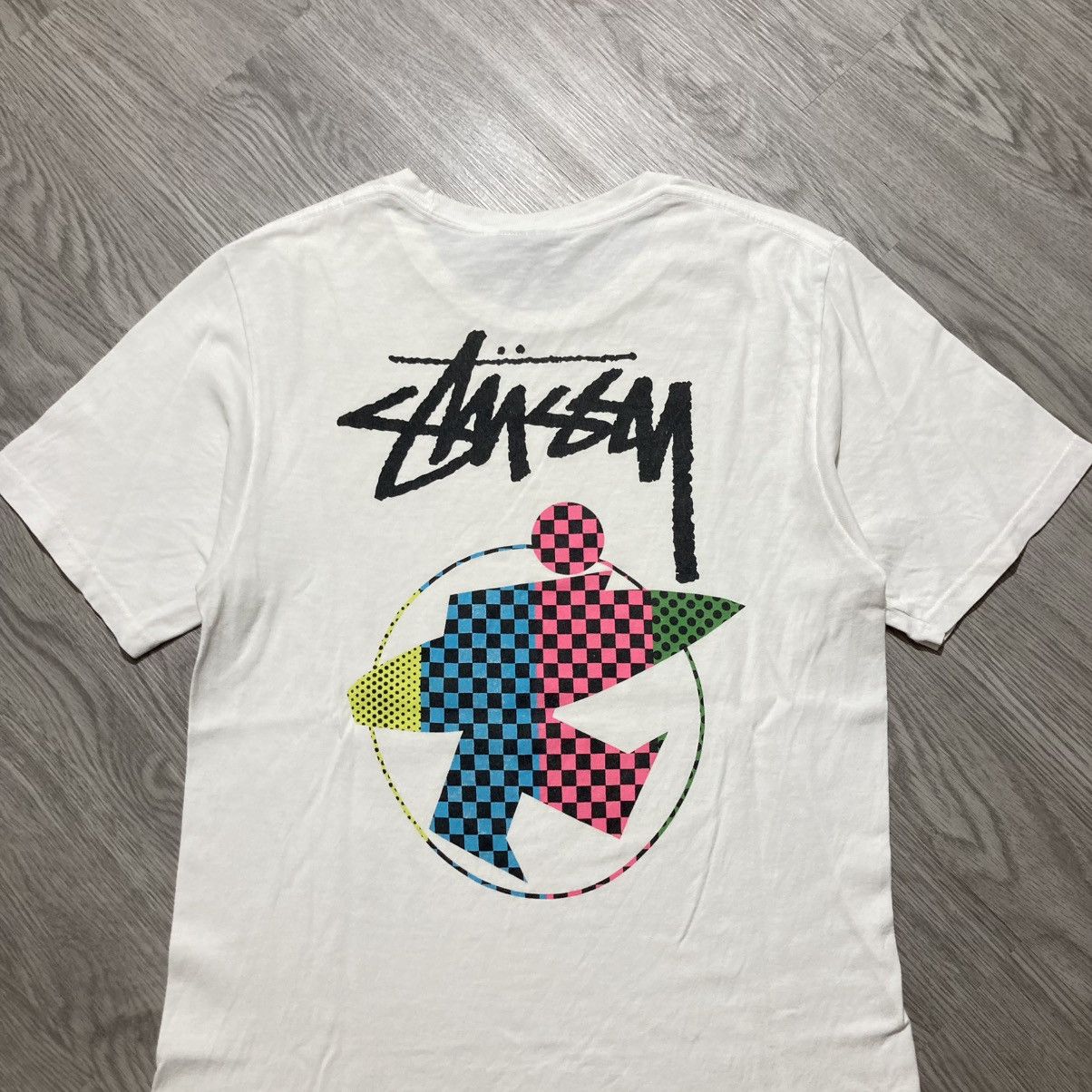 Stussy Stussy Surfman Beach Logo T-shirt White Size US S / EU 44-46 / 1 - 2 Thumbnail