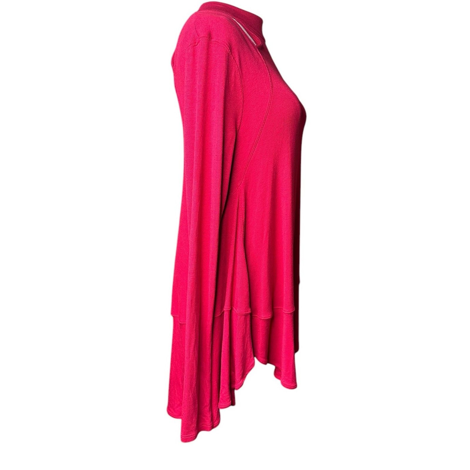 Free People Free People Red Downtown Girl Cut Out Swing Tunic Top Size S / US 4 / IT 40 - 10 Thumbnail