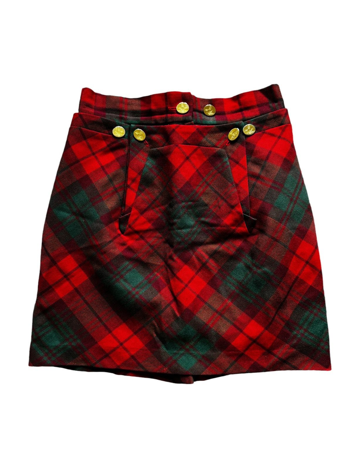 Vivienne Westwood 90s Runaway Vivienne Westwood Red Macpoiret Tartan Skirt Rar Size 28" / US 6 / IT 42 - 2 Thumbnail